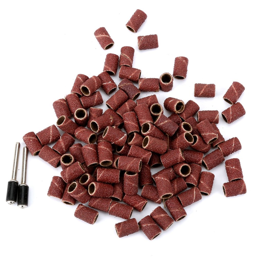 100pcs 80" Nail Drill Sanding Bands Gel Polish Remover Tool Accessory for Electric Nail Machine Nail Drill Bits YYDFPIIA