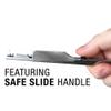 The Shave Factory Black & Silver Straight Edge Razor, Single Edge Blade Compatible Shaving Kit, Easy Replaceable Blade Razor (3 Piece Set) view 4