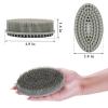 Silicone Body Scrubber Loofah - Set of 3 Soft Exfoliating Body Bath Shower Scrubber Loofah Brush for Sensitive Kids Women Men All Kinds of Skin(Black/Gray/Blue) view 2