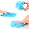 Silicone Body Scrubber Loofah - Set of 3 Soft Exfoliating Body Bath Shower Scrubber Loofah Brush for Sensitive Kids Women Men All Kinds of Skin(Black/Gray/Blue) view 3