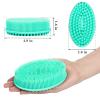 Silicone Body Scrubber Loofah - Set of 3 Soft Exfoliating Body Bath Shower Scrubber Loofah Brush for Sensitive Kids Women Men All Kinds of Skin(Purple/Green/Pink) view 2