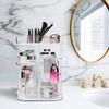 2 Pack Makeup Organizers, 360 Degree Rotating Plus Stackable Organizer Drawers, Large Capacity Clear Cosmetic Storage for Skin Care, Makeup Brushes, Hair Accessories, Lipsticks, Bathroom, Countertop view 4