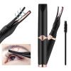 BORBERL Heated Eyelash Curlers, Rechargeable Lash Curler with Comb, 2 in 1 Clip-Type & Built-in Comb Curler, USB 3 Temperature Modes-Black view 1
