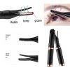 BORBERL Heated Eyelash Curlers, Rechargeable Lash Curler with Comb, 2 in 1 Clip-Type & Built-in Comb Curler, USB 3 Temperature Modes-Black view 2