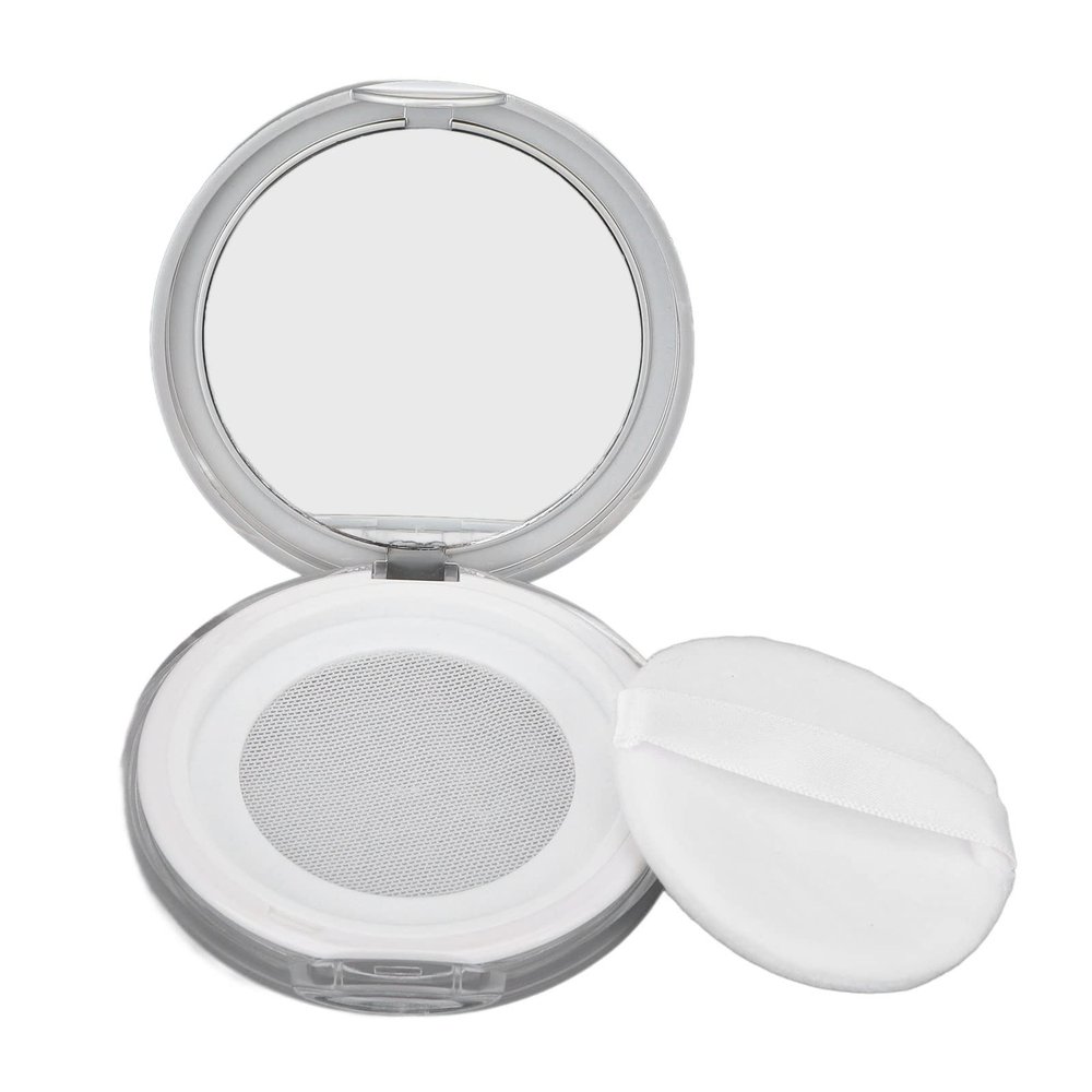 3g Empty Loose Powder Box, Refillable Makeup Setting Powder Blush Case Portable Container with Powder Puff for Travel