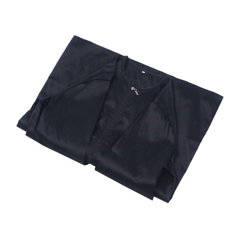 KALLORY Hair Grooming Smock, Barber Working Apron Haircut Cape Hair Stylist Apron Waterproof Zipper Smock for Salon SPA Beauty,