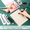 12 Pcs Microblading Manual Pen U18 0.18mm Disposable Microblading Pen with Pigment Sponge Eyebrow Microblading Hand Tools for Makeup, Black view 2