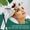 12 Pcs Microblading Manual Pen U18 0.18mm Disposable Microblading Pen with Pigment Sponge Eyebrow Microblading Hand Tools for Makeup, Black view 3
