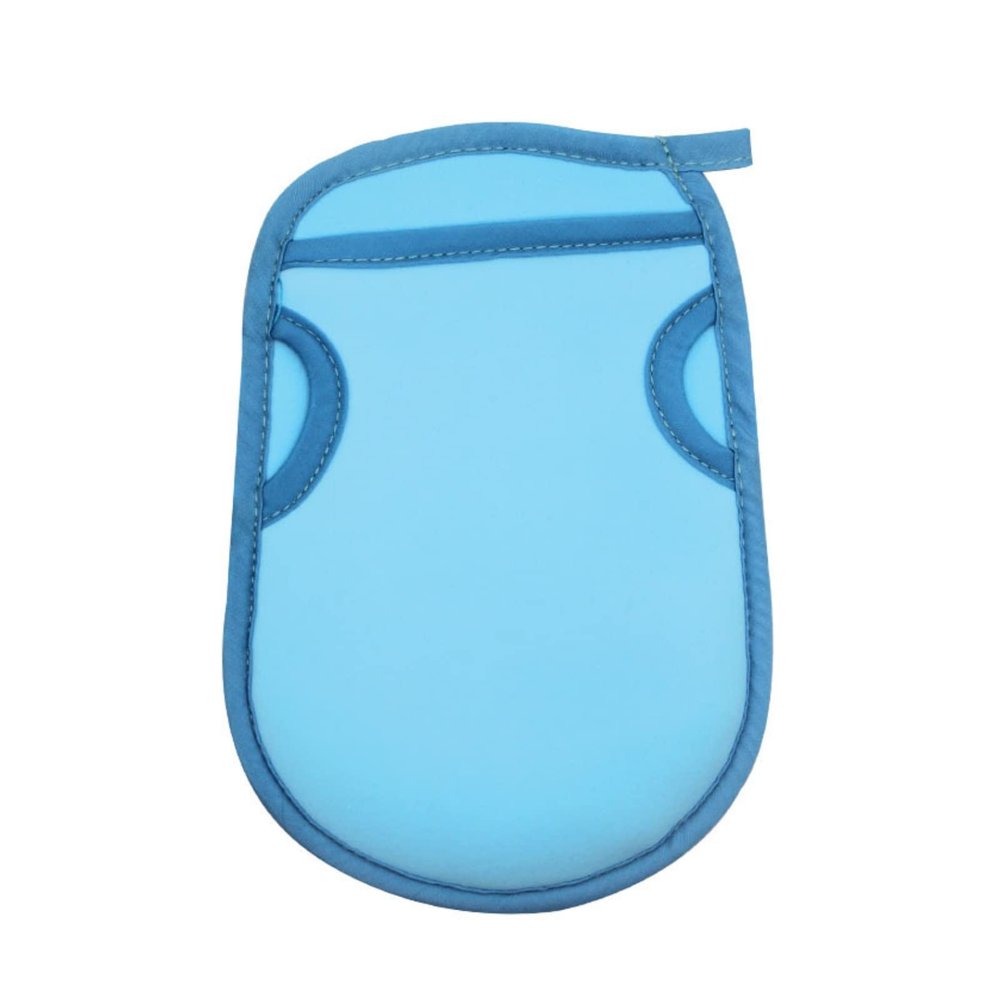 Double-Sided Painless Towel Gloves Sponge,Home Exfoliating Bath Gloves,Rubbing Ash Bath Towel Multicolor,for Adults and Kids (Blue,1)