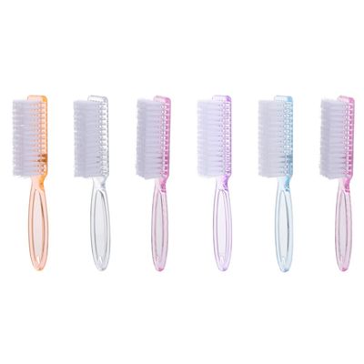 EXCEART 6pcs Fingernail Cleaning Brush for Nail Dust Removal for Home Use and Nail Salons Comfortable Grip and Easy to Use