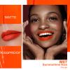 Oulac Matte Liquid Orange Lipstick for Women, Long Lasting Lipstick Waterproof Lip Stain, No Transfer, Creamy High Pigmented Formula with Rose Oil, Vegan & Cruelty-Free,Orange Red M07 view 2