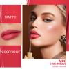 Oulac Matte Liquid Red Lipstick for Women, Long Lasting Lipstick Waterproof Lip Stain, No Transfer, Creamy High Pigmented Formula with Rose Oil, Vegan & Cruelty-Free, Light Red M08 view 3