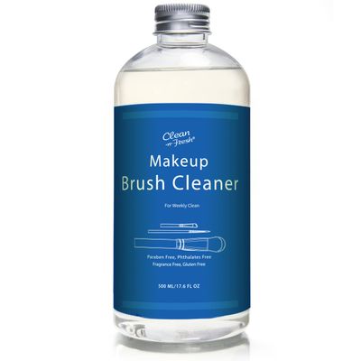 17.6 FL OZ Makeup Brush Cleaner for Brushes, Sponge and Puff,Deep Cleaning Washing Cleanser Shampoo