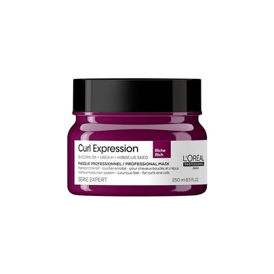L'Oral Professionnel Paris Curl Expression Rich Mask - For Curly and Coily Hair, Provides Intense Hydration& Curl Definition, With Glycerin