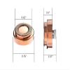 Facial Hair Remover Replacement Heads, for Flawless Finishing Rose Gold-Plated Blade Head, Cover Perfect and Smooth Finishing, 6 Pcs Rose Gold, Generation 1 Single Halo (Rose Gold-3Pcs) view 2
