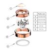 Facial Hair Remover Replacement Heads, for Flawless Finishing Rose Gold-Plated Blade Head, Cover Perfect and Smooth Finishing, 6 Pcs Rose Gold, Generation 1 Single Halo (Rose Gold-3Pcs) view 4