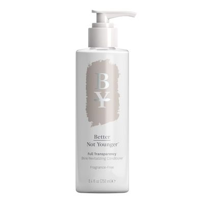 Better Not Younger Fragrance Free Conditioner for Women 40+  Sulfate Free Hypoallergenic Conditioner for Sensitive Scalp & Thinning Hair  Strengthens Aging Hair with Chia Seed & Yuzu  8.4 fl oz