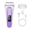 Electric Lady Shaver Bikini Trimmer Wet & Dry Rechargeable Cordless Painless Electric Razor for Women, LED Display Razor for Legs Underarms (Violet) view 1