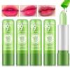 5 Pack Aloe Vera Color Changing Lipstick, 24 Hours Long Lasting Moisturizing Temperature Color Changing Aloe Vera Lip Gloss Lip Balm, Korean PinkPH Magic lipstick labiales magicos pintalabios view 1