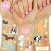 xo, Fetti Dog Temporary Tattoos for Kids - 44 Glitter Styles | Animal Birthday Supplies, Pet Lover Party Favors, Woof Arts and Crafts view 1