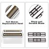 LOREAD Replacement Foil and Cutter for Barberology FXFS2 Electric Razor, Double Foil Shaver Replacement Head, Silver, Men's Grooming, Minimalist Style, Non-Rechargeable, Metallic Silver view 2