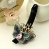 Embroidered Butterfly Banana Clip Handmade Ponytail Hair Clip Large Barrette view 2