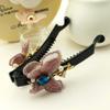 Embroidered Butterfly Banana Clip Handmade Ponytail Hair Clip Large Barrette view 3