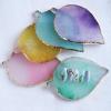 1 Piece Nail Art Palette - Mixing Palette Makeup Plate Nail Tip Holder Display (Gray Leaf) view 3