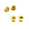 COLORFUL BLING 40Pcs 4mm/5mm Mixed Fake Eyebrow Lip Labret Ear Stud Nose Ball Ring with Sticker Replacement Balls Spike No Piercing Body Faux Jewelry-Gold view 3