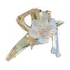 Antique Updo Hair Claw Clip Classical Orchid Beads Hair Decor Clip Cheongsam Tassel Metal Barrette view 1