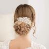 SOLUSTRE Rhinestone Flower Hair Comb for Weddings Elegant Bridal Hair Accessory Multi-function Comb for Proms Birthdays Christmas Special Occasions Sparkling Floral Design for Women Girls view 2