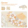 SOLUSTRE Rhinestone Flower Hair Comb for Weddings Elegant Bridal Hair Accessory Multi-function Comb for Proms Birthdays Christmas Special Occasions Sparkling Floral Design for Women Girls view 4