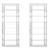Zerodeko 2pcs Acrylic Seven-Grid Cosmetics Display Rack Multi-Purpose Makeup Organizer for Home and Storage Box for Pressed Powder Eyeshadow Lipstick and Brushes view 1