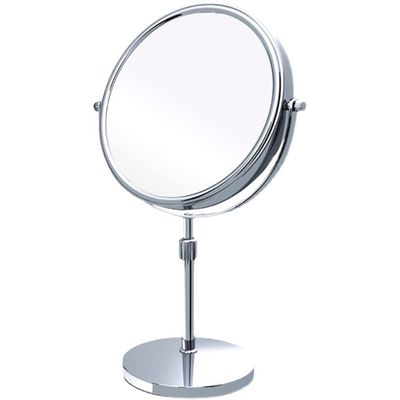 166 Classic Double Sided 5X and 1X Magnifying Makeup Mirror, 360 Swivel Tabletop Standing Vanity Mirror,Desktop Cosmetic Mirror, 12.0-16.5-Inch Adjustable Height