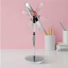 166 Classic Double Sided 5X and 1X Magnifying Makeup Mirror, 360 Swivel Tabletop Standing Vanity Mirror,Desktop Cosmetic Mirror, 12.0-16.5-Inch Adjustable Height view 2
