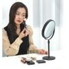 166 Double-Sided 8-Inch Large Cosmetic Mirror, Swivel Vanity Mirror with 3X Magnification, Adjustable Height Tabletop Standing Vanity Mirror,Desktop Cosmetic Mirror view 2