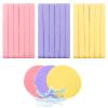 120 Pack Facial Sponge Compressed,Exfoliating Wash Round Face Sponge,Makeup Removal Sponge for Face Cleansing,Women,Girls(Yellow,Pink,Purple) view 1
