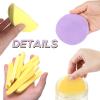 120 Pack Facial Sponge Compressed,Exfoliating Wash Round Face Sponge,Makeup Removal Sponge for Face Cleansing,Women,Girls(Yellow,Pink,Purple) view 3
