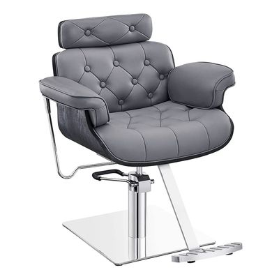 Dir All Purpose Hydraulic Reclining Styling Chair Salon Stylist Chair - Planet in Grey