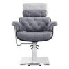 Dir All Purpose Hydraulic Reclining Styling Chair Salon Stylist Chair - Planet in Grey view 4
