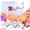 Professional Nail Clipper - Nail Cutter - Manicure Pedicure Kit - Podiatry Instruments - Set of 11 Pieces - Nail File - Cuticle Nipper - Nail Lifter - safety case (Silver) view 2