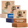 Dr. Squatch Natural Bar Soap for Men - Cold Process Soap with No Harsh Chemicals - Wood Barrel Bourbon, Fresh Falls & Birchwood Breeze (5 oz, 3-Pack) view 1