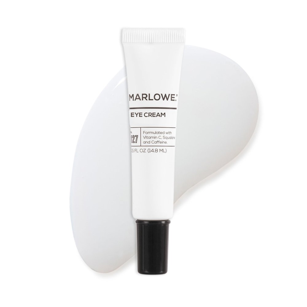 MARLOWE. No.127 Mens Eye Cream, Vitamin C, Caffeine & Moisturizing Squalane for Puffiness, Wrinkles & Dark Circles, Holiday Grooming Gift or Stocking Stuffer, 0.5 fl oz