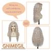 GNIMEGIL 80s Big Curly Blonde Wigs for Women Long Curly Wig Natural Wave Hair Realistic Wigs for White Women Cosplay Party Theater Costume Wig view 4