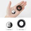 TailaiMei 60 Pcs Spiral Hair Ties, Bulk No Crease Coil Hair Ties, Phone Cord Hair Ties for Thick Hair - Women Ponytail Holder Elastics(Black&Transparent) view 3