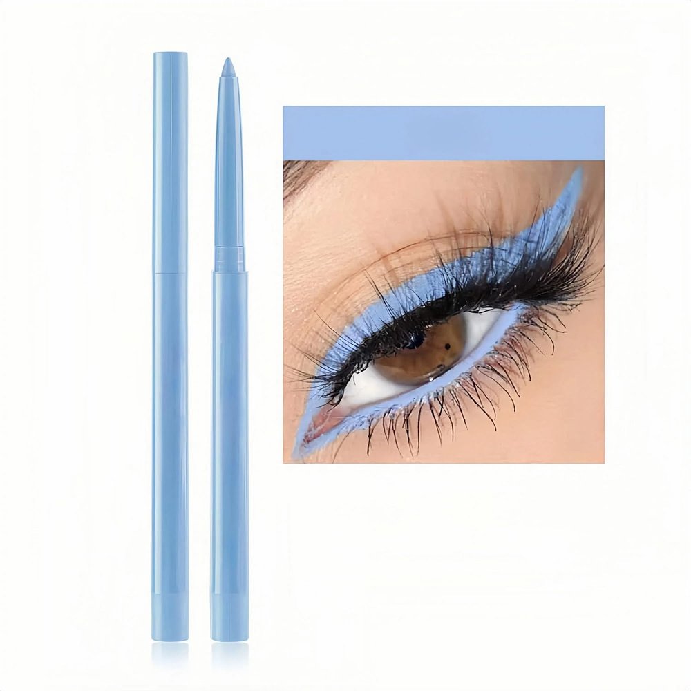 Blue Electronic Technology Company Retractable Eyeliner and Eyeshadow Pencil - Matte, Metallic & Glitter Finish - Colorful Natural Long Lasting Eye Makeup Pencil8