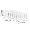 Cabilock 2pcs Multi-grid Transparent Acrylic Makeup Storage Rack Versatile Pressed Powder Display Organizer for Eye Shadow for Dressing Tables and Shelves view 2