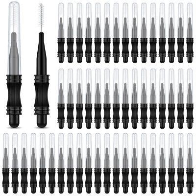 100 Pcs Micro Eyebrow Brush with Cap Brow Lamination Eyelash Brow Brush Lash Filler Eyebrow Lift Tools for Eyelashes Extensions