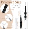 100 Pcs Micro Eyebrow Brush with Cap Brow Lamination Eyelash Brow Brush Lash Filler Eyebrow Lift Tools for Eyelashes Extensions view 2