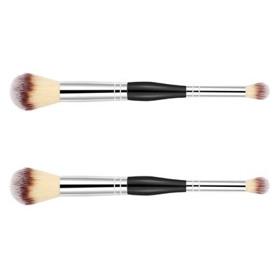 Beaupretty 2pcs Dual Ended Blending Brushes for Makeup Blush Highlighter Application Sturdy Handles for Professional Home Use Portable Cosmetic Tools for Women Special Occasions